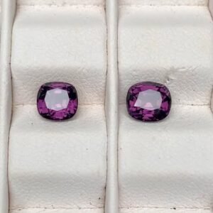 Natural Raspberry Colour Spinel Pair